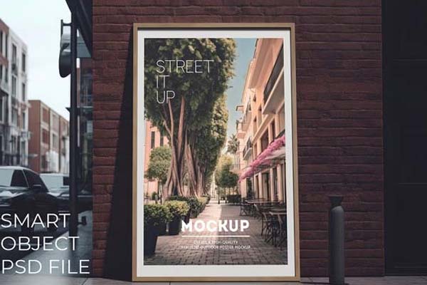 Best Street Poster Mockups – Editable PSD, AI, Vector, Smart Object, EPS, PNG, PDF, TIFF Format Free & Premium Mockups Download